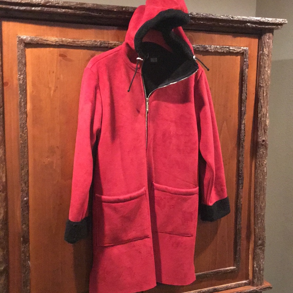 NILS Ski Wear Sherpa Lined Coat Knee Length